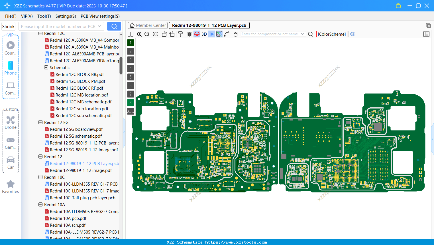 Xiaomi Redmi 12-98019_1_12 PCB Layer